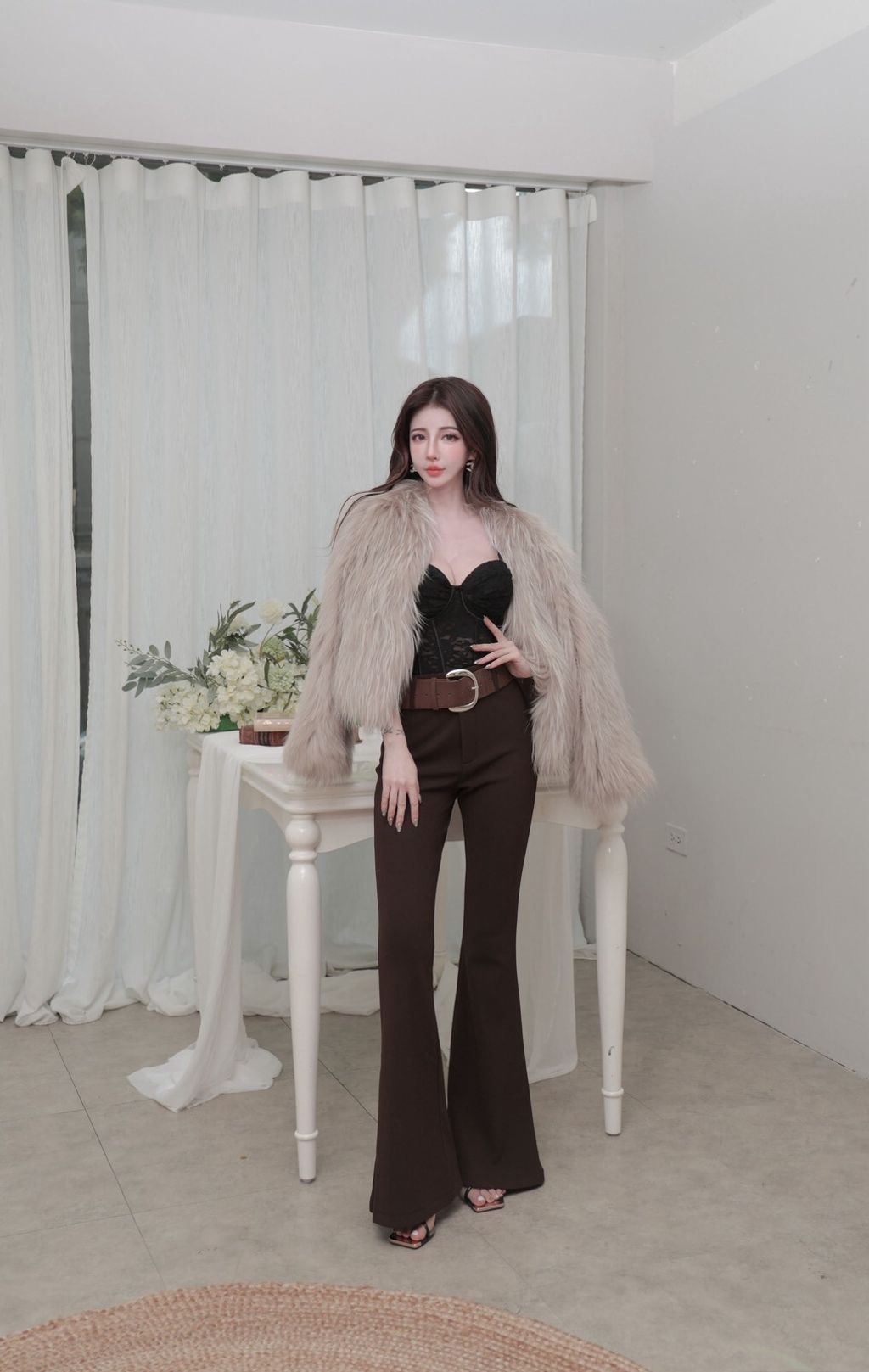 F23-1真貉子皮草卡其