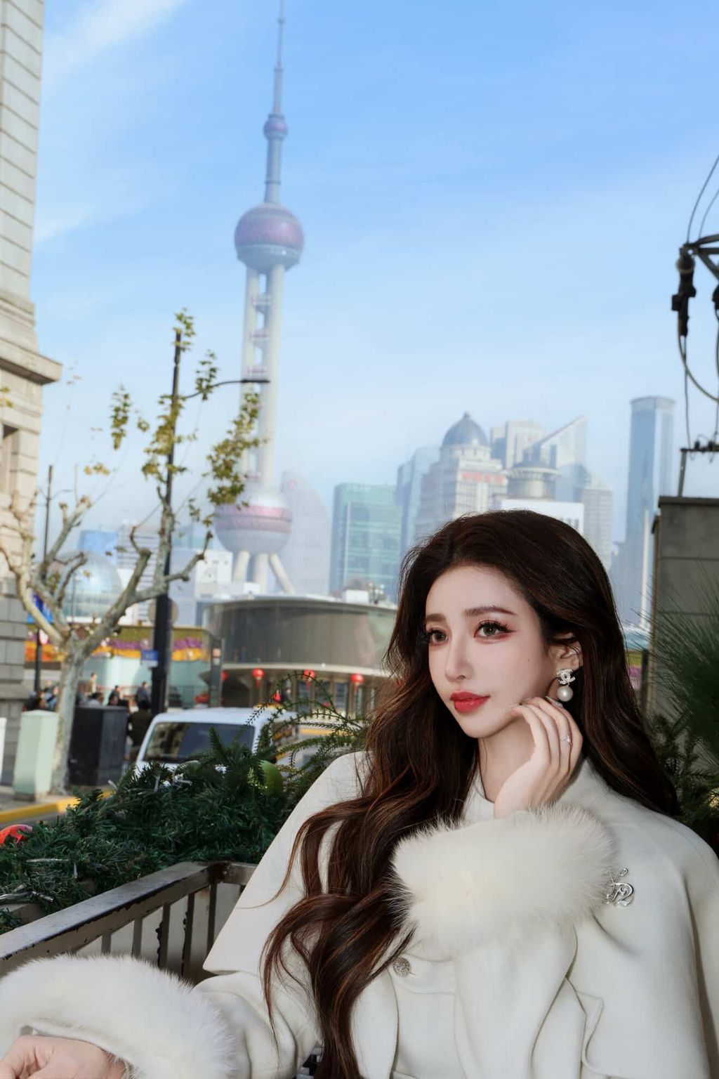 韓國斗篷排釦大衣(手袖毛毛)5