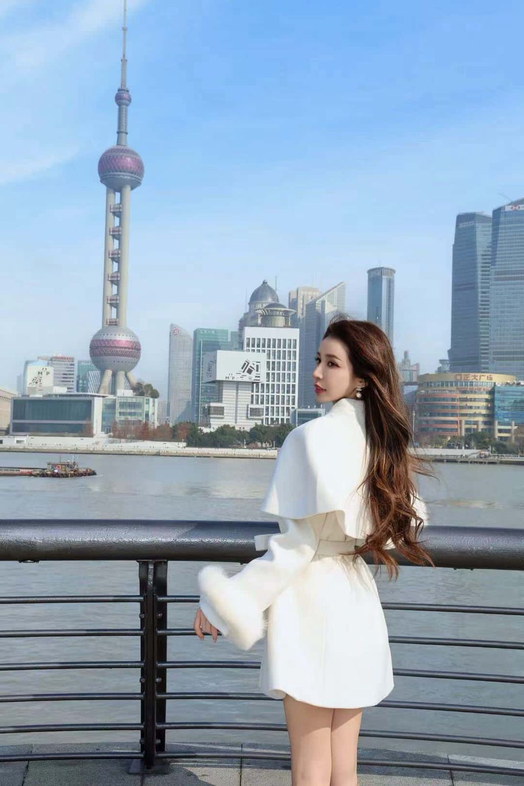 韓國斗篷排釦大衣(手袖毛毛)7