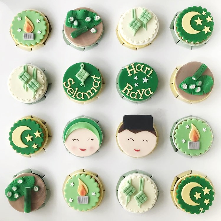 Aidilfitri Themed Fondant Cupcakes | Vanilla Pods by Kim