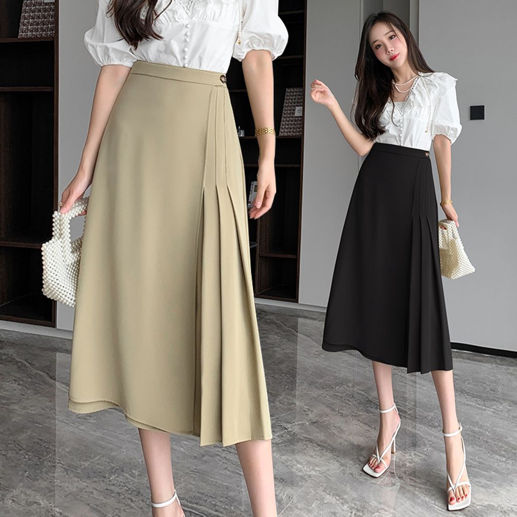 TFT12477 SIDE PLEATED SKIRT – The Fashion Trends