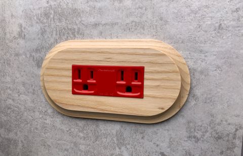 Arch-梣木-雙插座 (緊急電源用)-5.5mm2絞線用 - 紅色 WNF151236R + WTFF3113W + WTFF3710 -插專.JPG