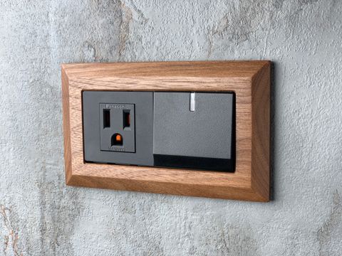 Bevel-glatima-胡桃木-1開關+1插座-wtgf4308mb