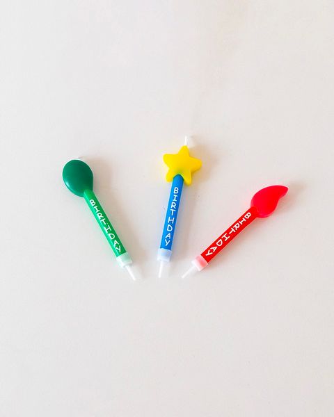 星星汽球火苗蠟燭