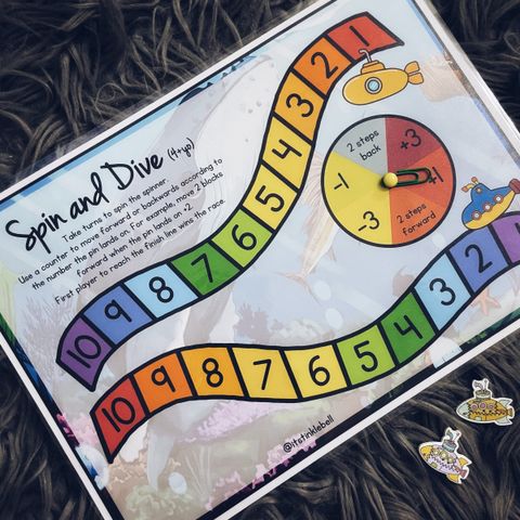 Spin and Dive Game Activity – Tinklebell