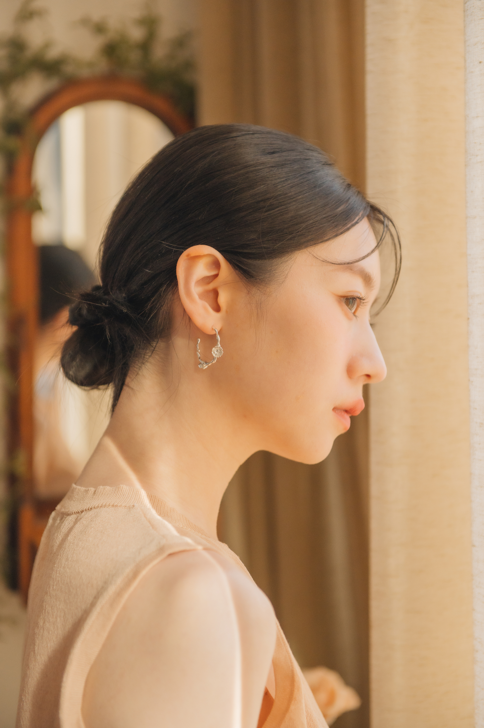 生花耳環（中） (2)