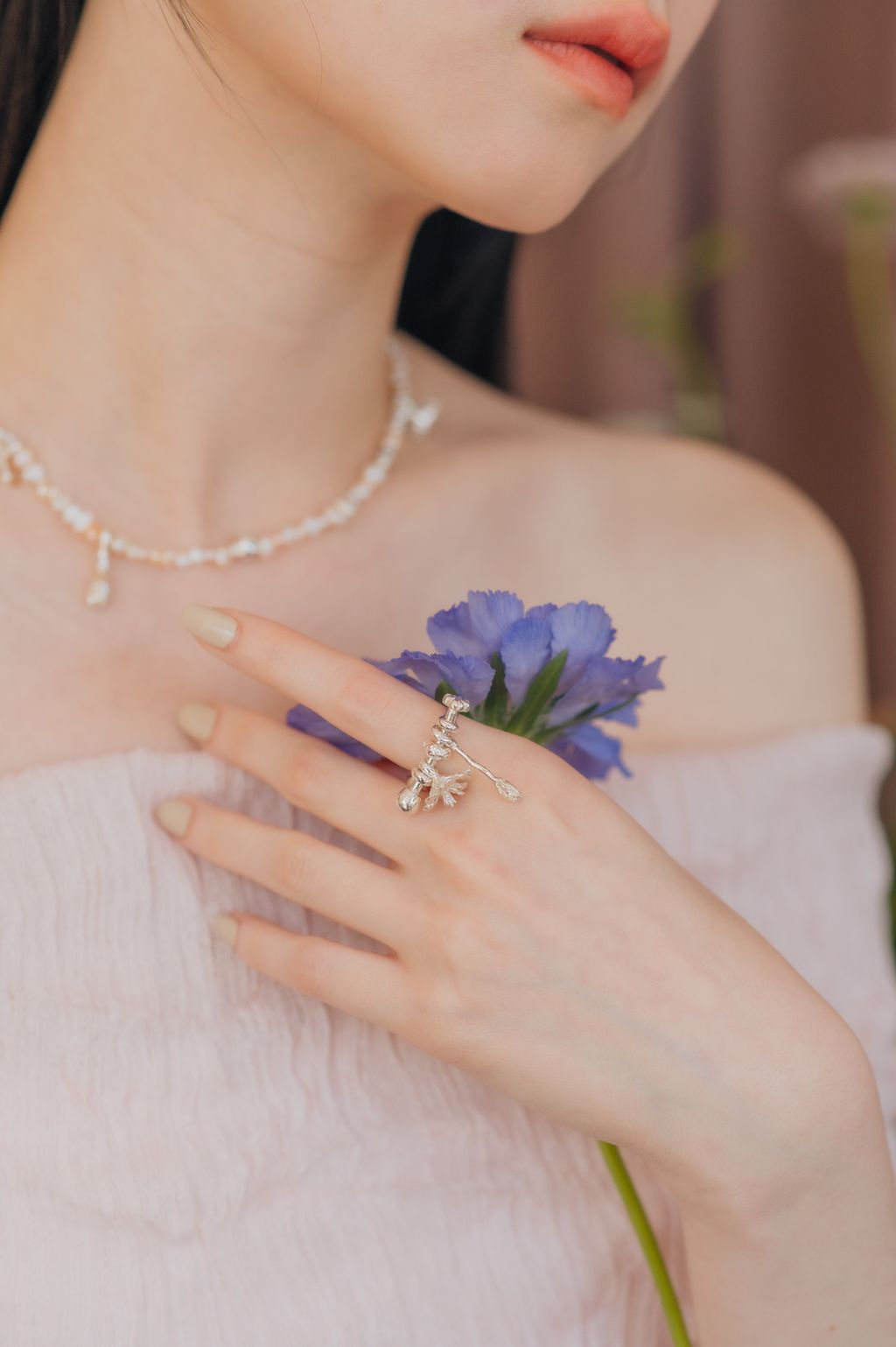 Spring wreath ring