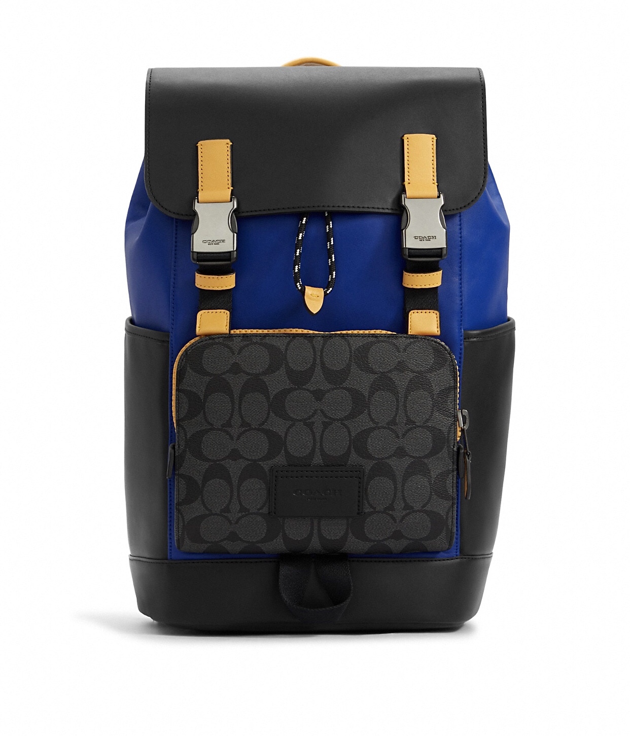 track backpack in colorblock signature canvas