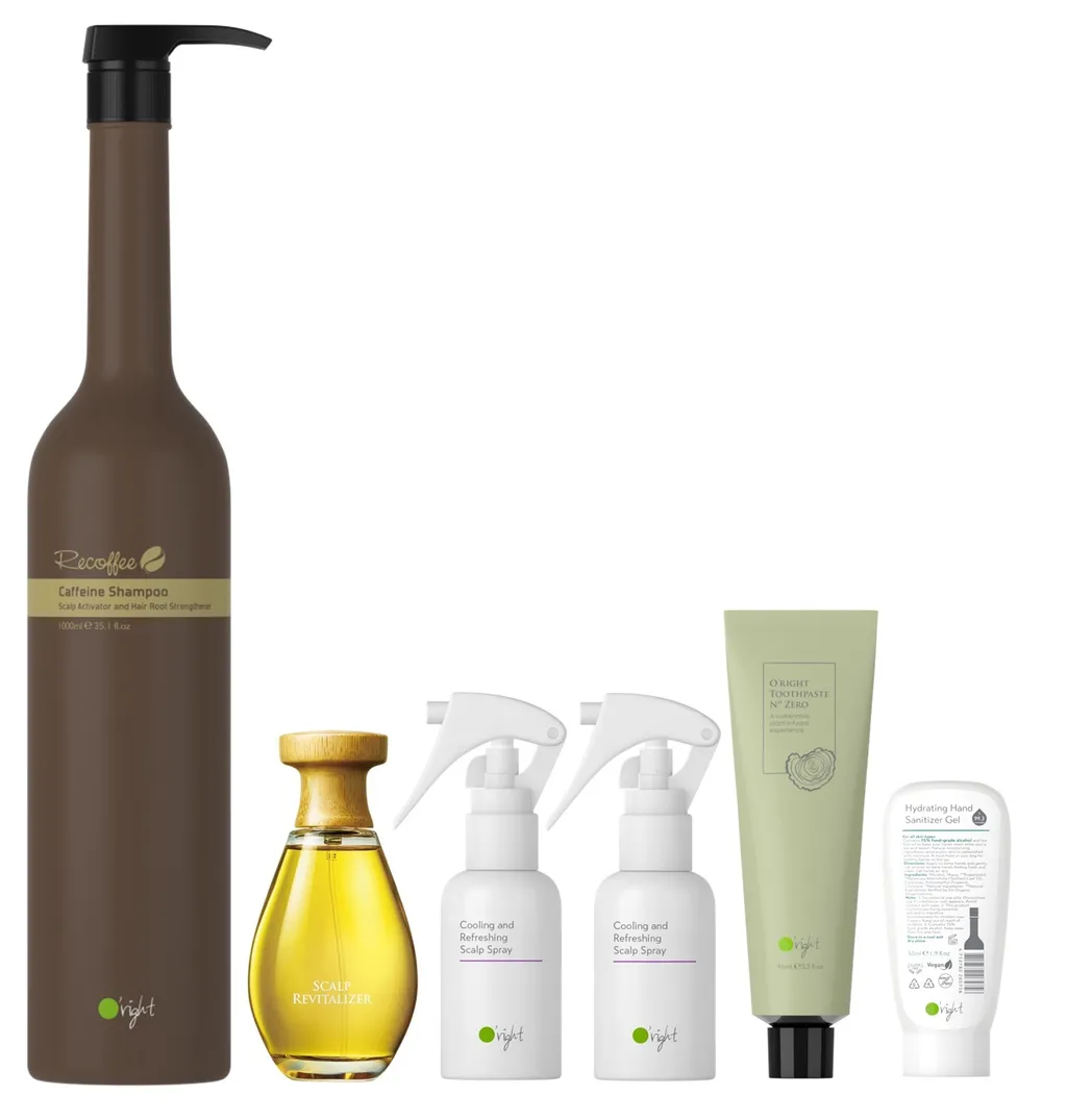 咖啡因洗髮精1000ml+咖啡因養髮液100ml+沁涼清新頭皮噴霧50ml x2+歐萊德源木牙膏95ml+頂級防護保濕乾洗凝膠55ml - Matt Kan.jpg
