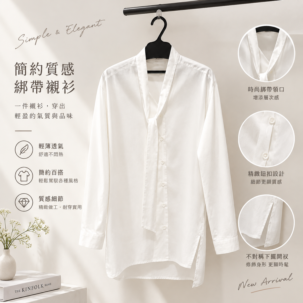 簡約質感綁帶襯衫人體藝術 Catalog