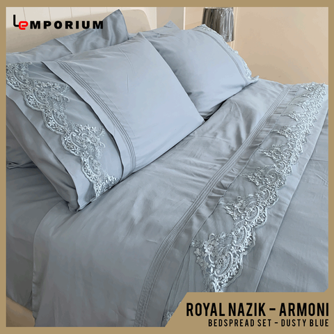 ROYAL NAZIK - ARMONI BEDSPREAD SET - DUSTY BLUE.png