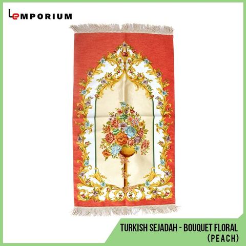 _0024_45 - Turkish Sejadah - Bouquet Floral Motif (Peach).jpg