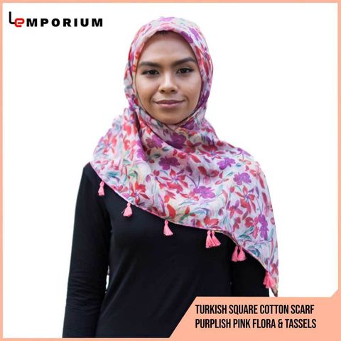 Turkish-Square-Cotton-Scarf---Purplish-Pink-Flora-_-Tassels-(100.jpg