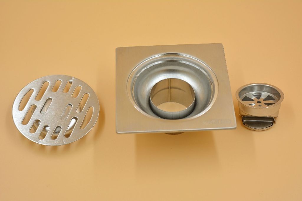Stainless Steel 10 x 10 cm Floor Trap / Drains Floor Drain with