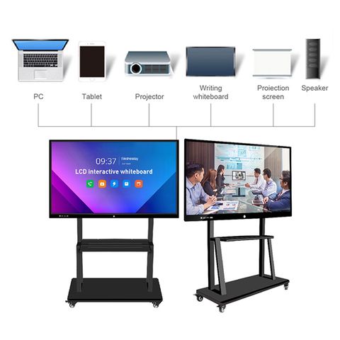 4K 75 Inch Android Smart Touch Interactive LCD Digital Whiteboard with ...