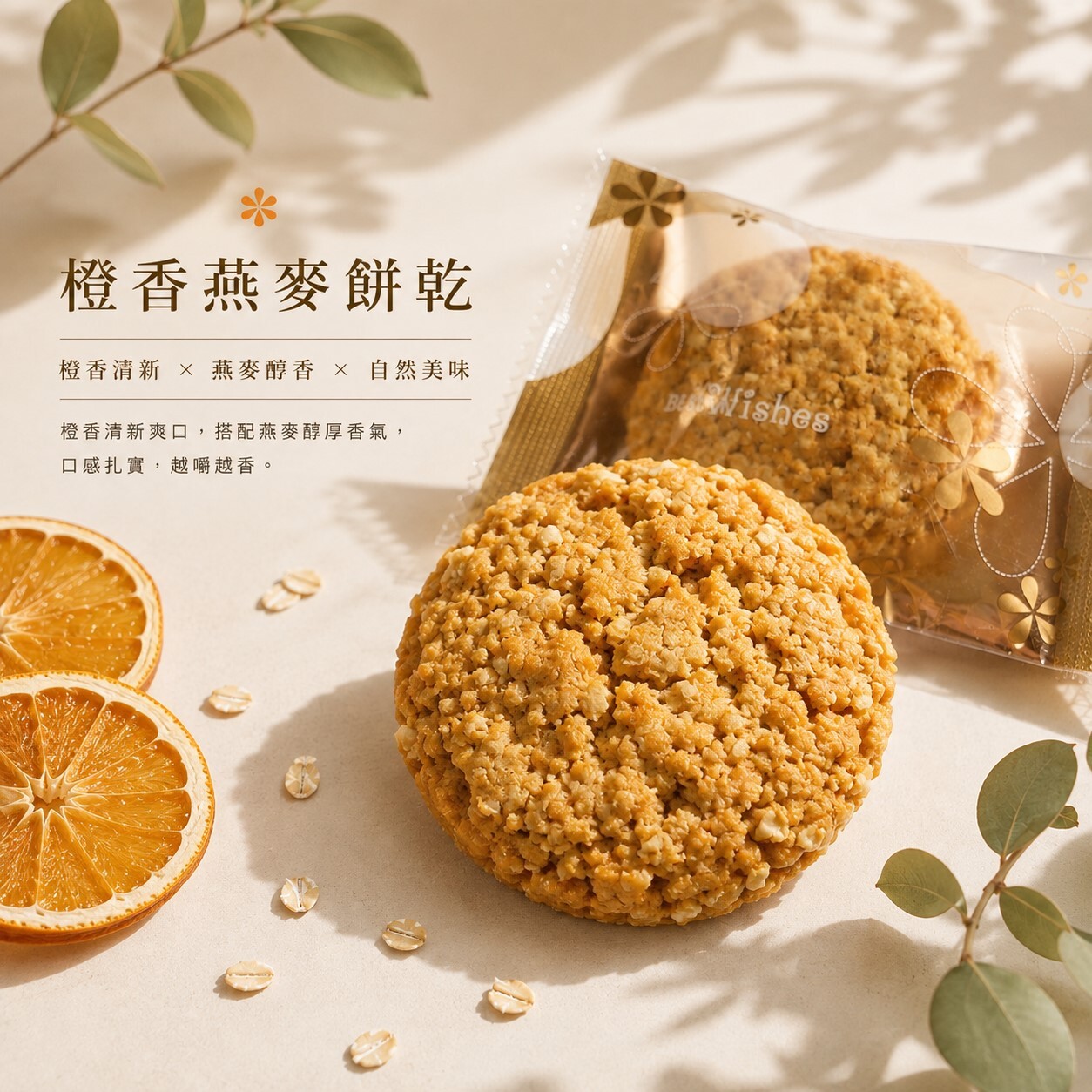 橙香燕麥餅乾
