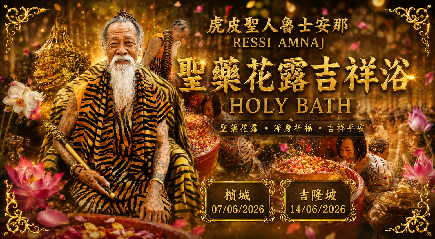 Koleksi Vipasana Sdn Bhd - ✨【虎皮聖人 RESSI AMNAJ｜聖藥花露吉祥浴】✨