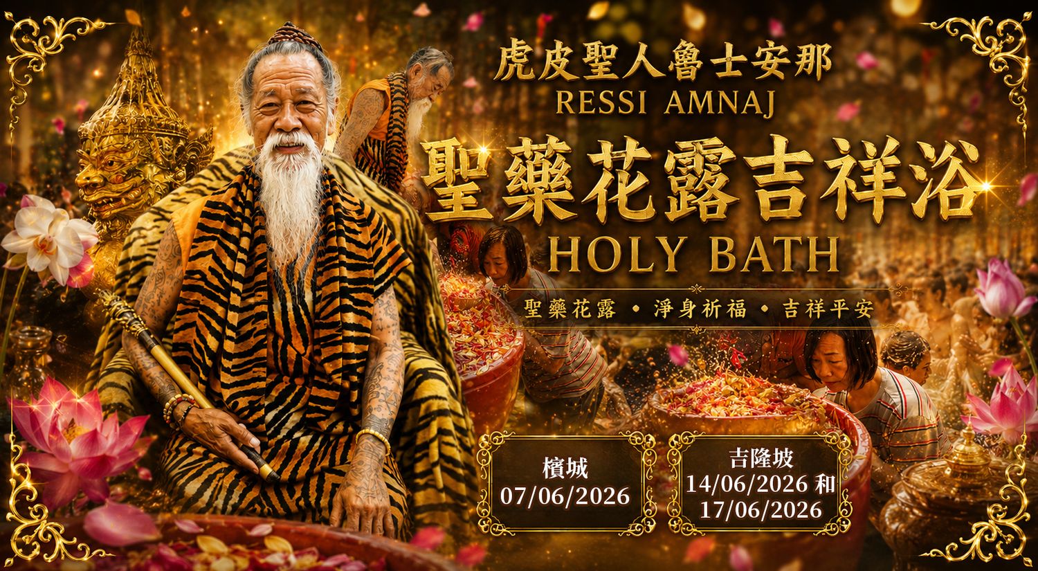 Koleksi Vipasana Sdn Bhd - ✨【虎皮聖人 RESSI AMNAJ｜聖藥花露吉祥浴】✨