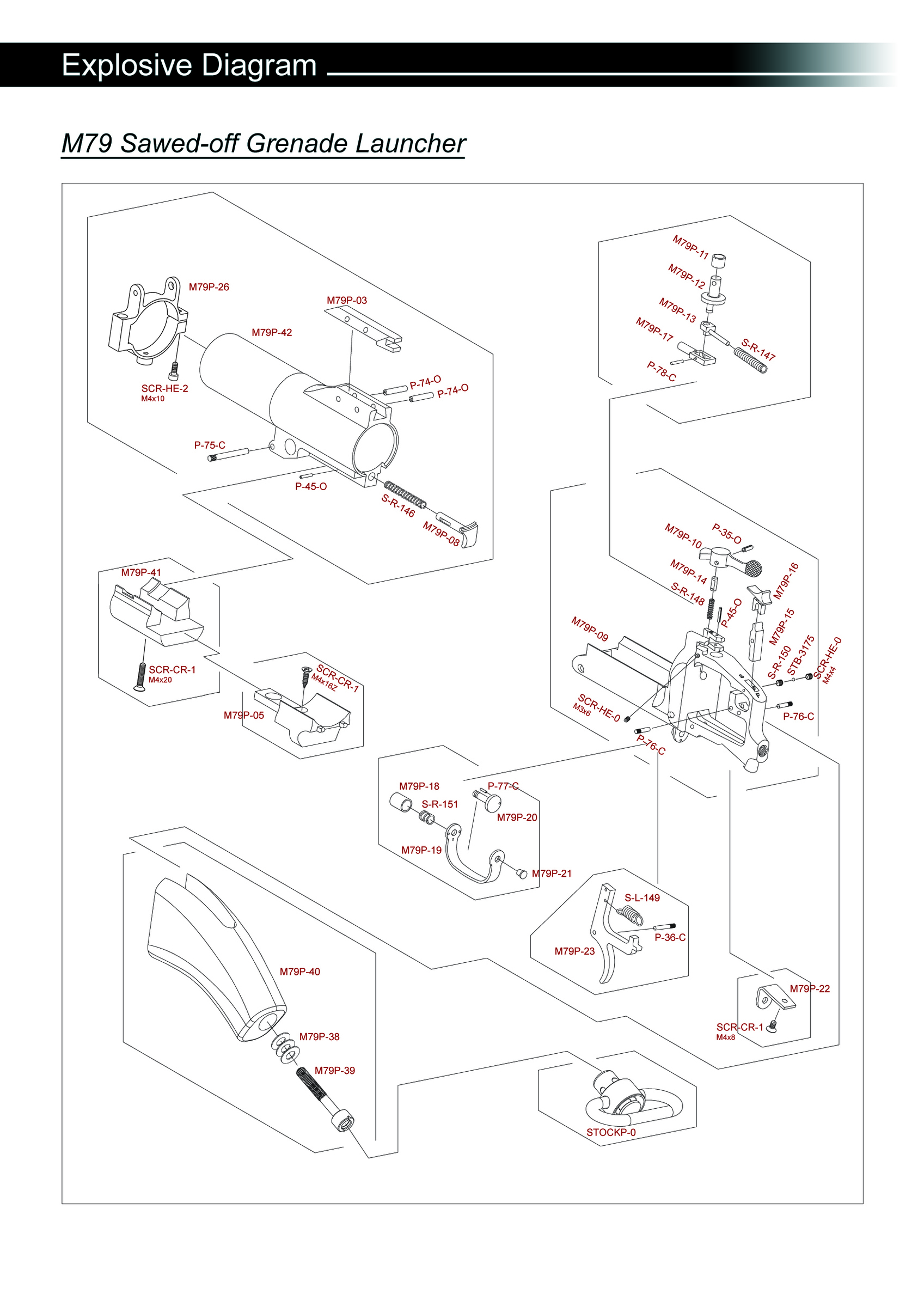 M79 Grenade Launcher : M79P-24-A01 – King Arms Store