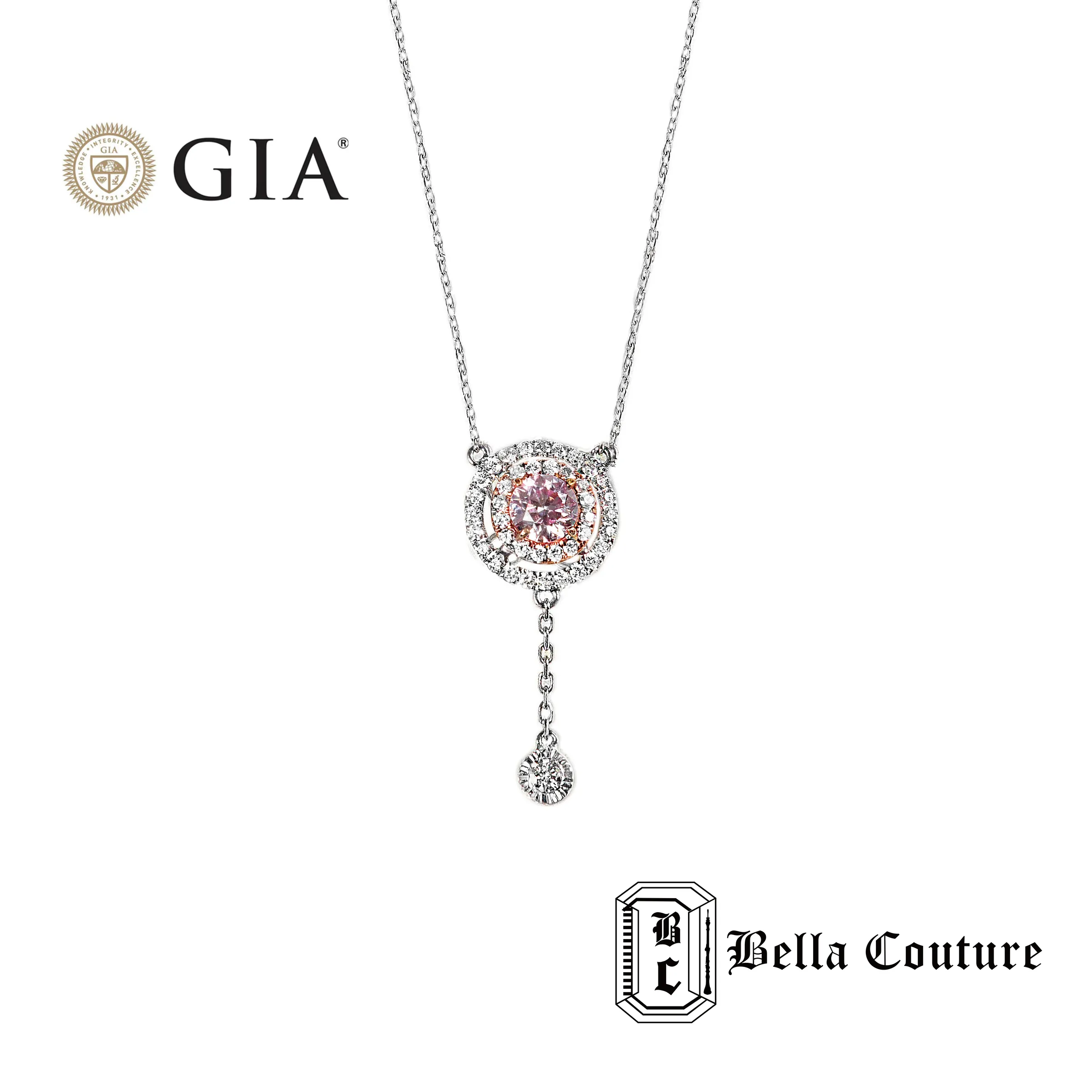 圓形小鑽項鍊 GIA_工作區域 1