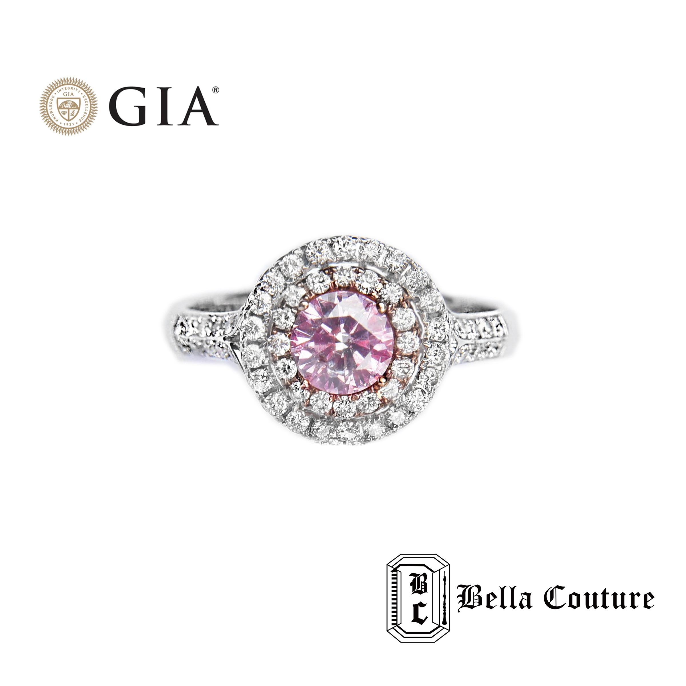 粉鑽圓形戒指 正面 2 GIA_工作區域 1