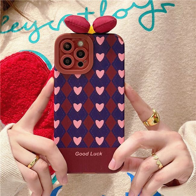 MR RAINBOW Gadget |  - Good Luck Love Case with Ribbon for IPhone