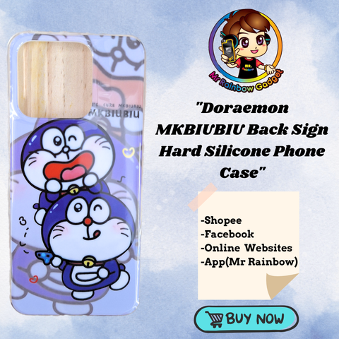 Doraemon MKBIUBIU Back Sign Hard Silicone Phone Case