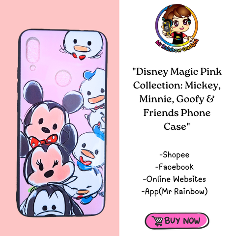 Disney Magic Pink Collection Mickey, Minnie, Goofy & Friends Phone Case