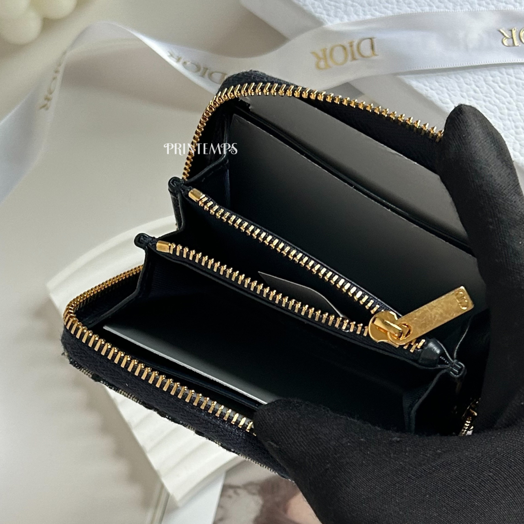 DIOR老花拉鍊零錢包 (4)