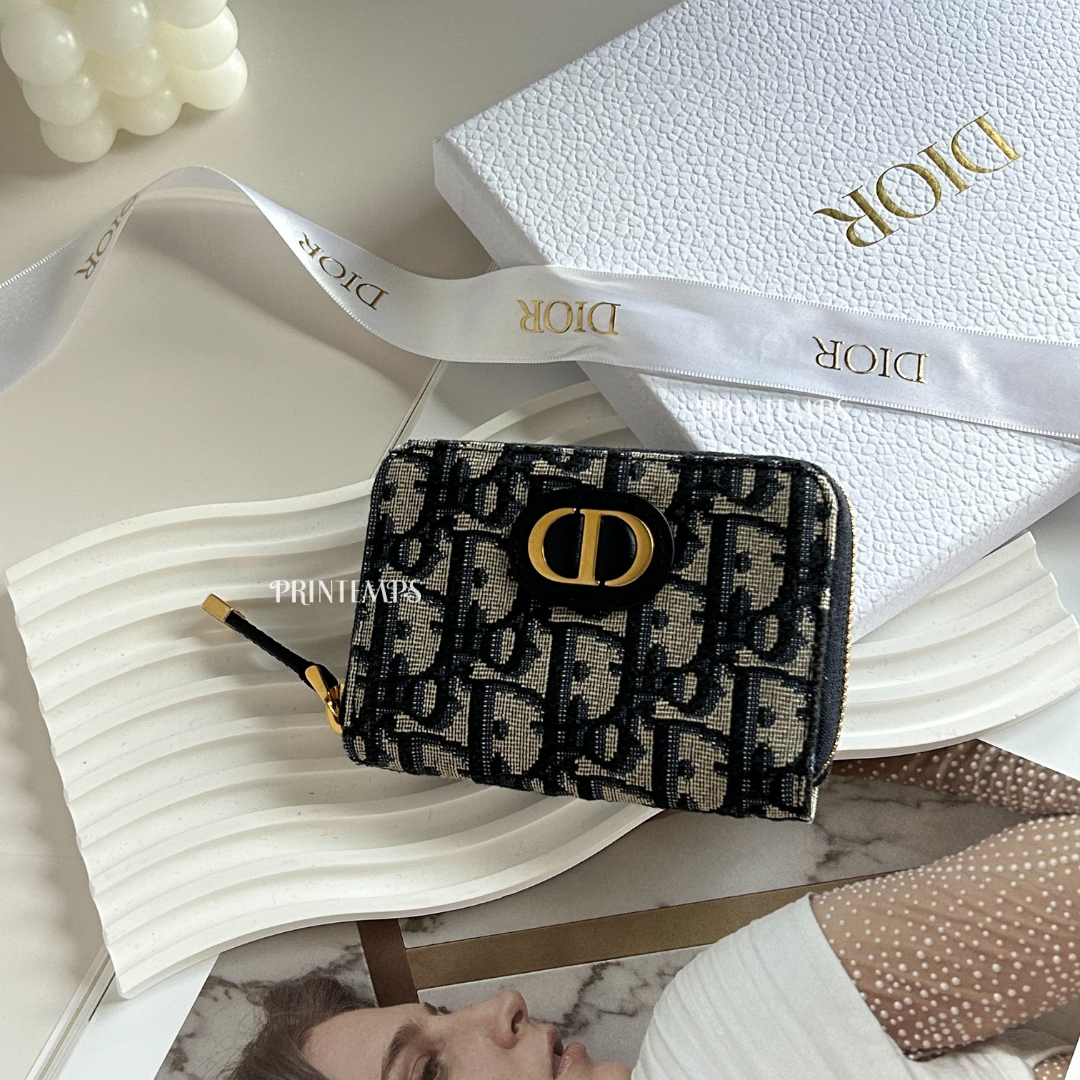 DIOR老花拉鍊零錢包 (3)