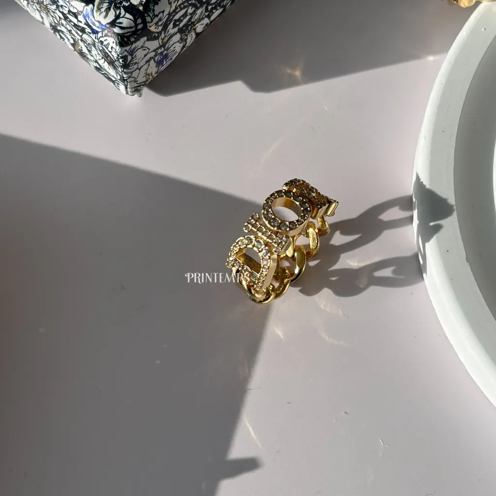 DIOR鑽麻花戒指 (4)