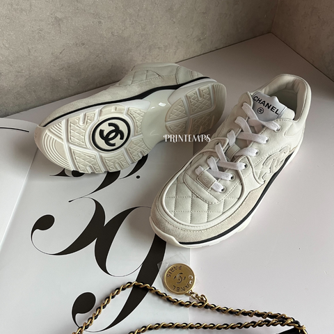 小香菱格紋白鞋 (2)