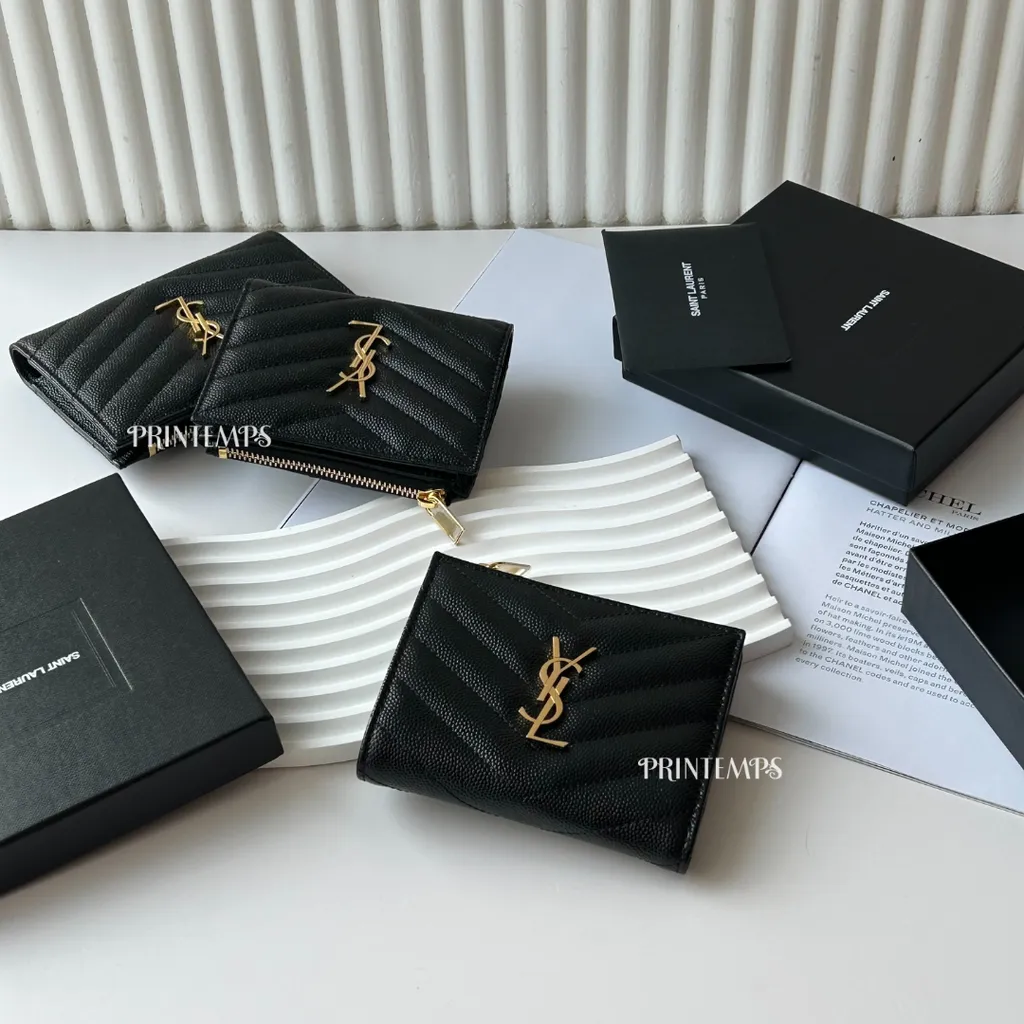 YSL可照片黑金短夾 (3)