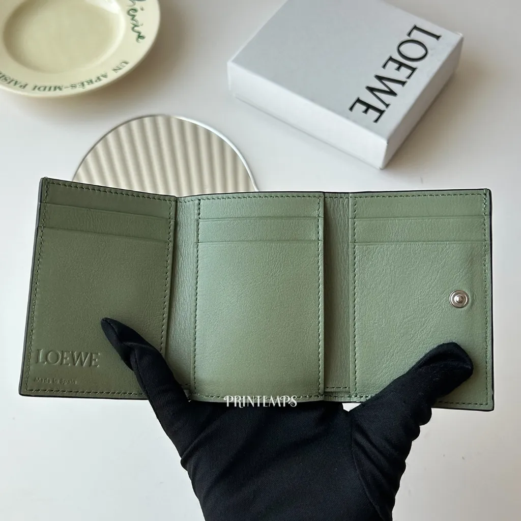 LOEWE迷你短夾綠色 (5)