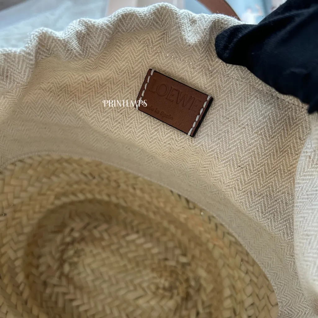 LOEWE迷你草編側背包 (1)