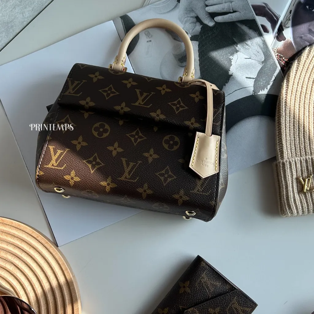 LV Cluny Mini 奶茶背帶 (6)