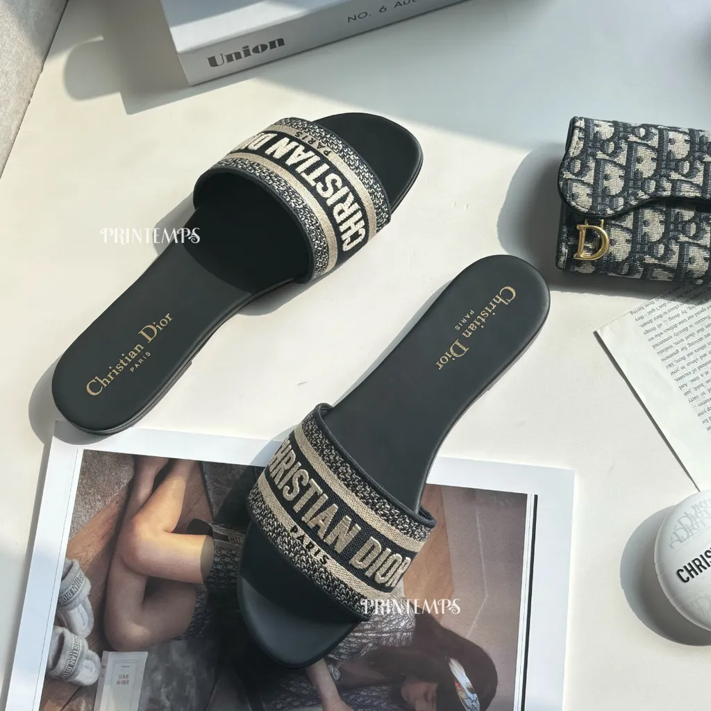 DIOR DWAY 深藍色涼鞋(2)