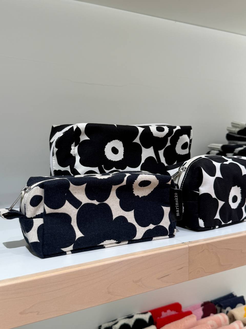 印花化妝包深藍