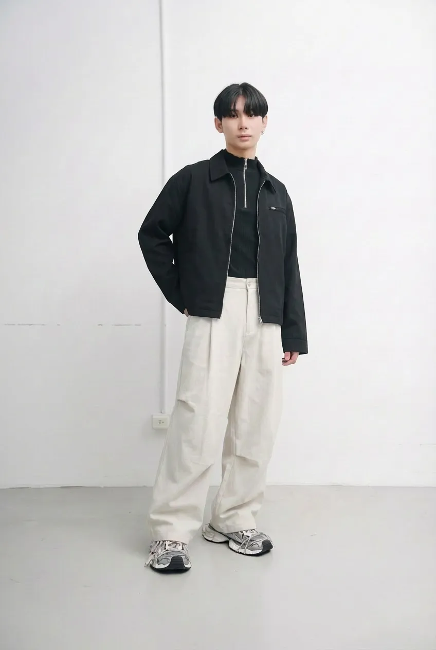 外套顏色換成黑色