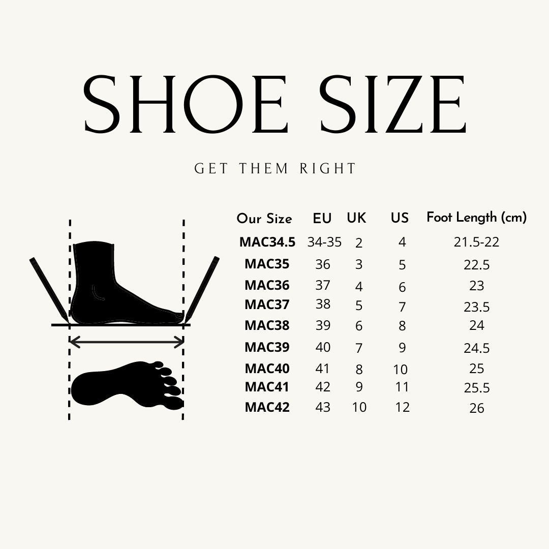 shoe sizes length