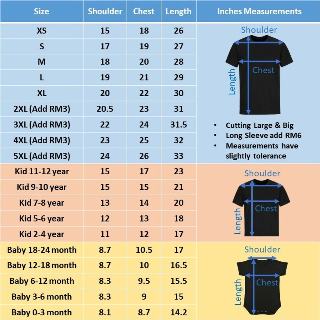 Roundneck cotton size