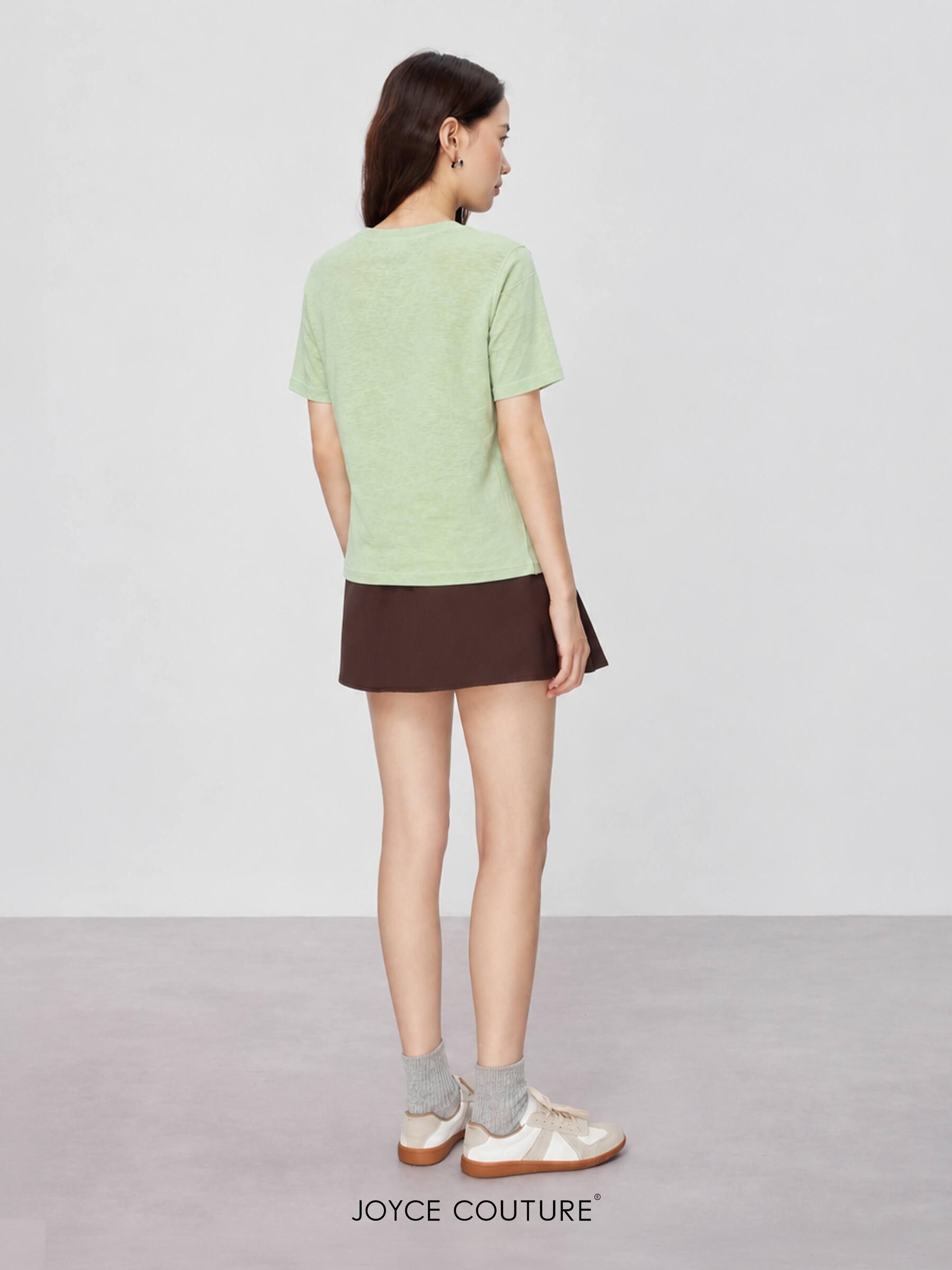 Minimalist Mint T-Shirt Fashion Portrait