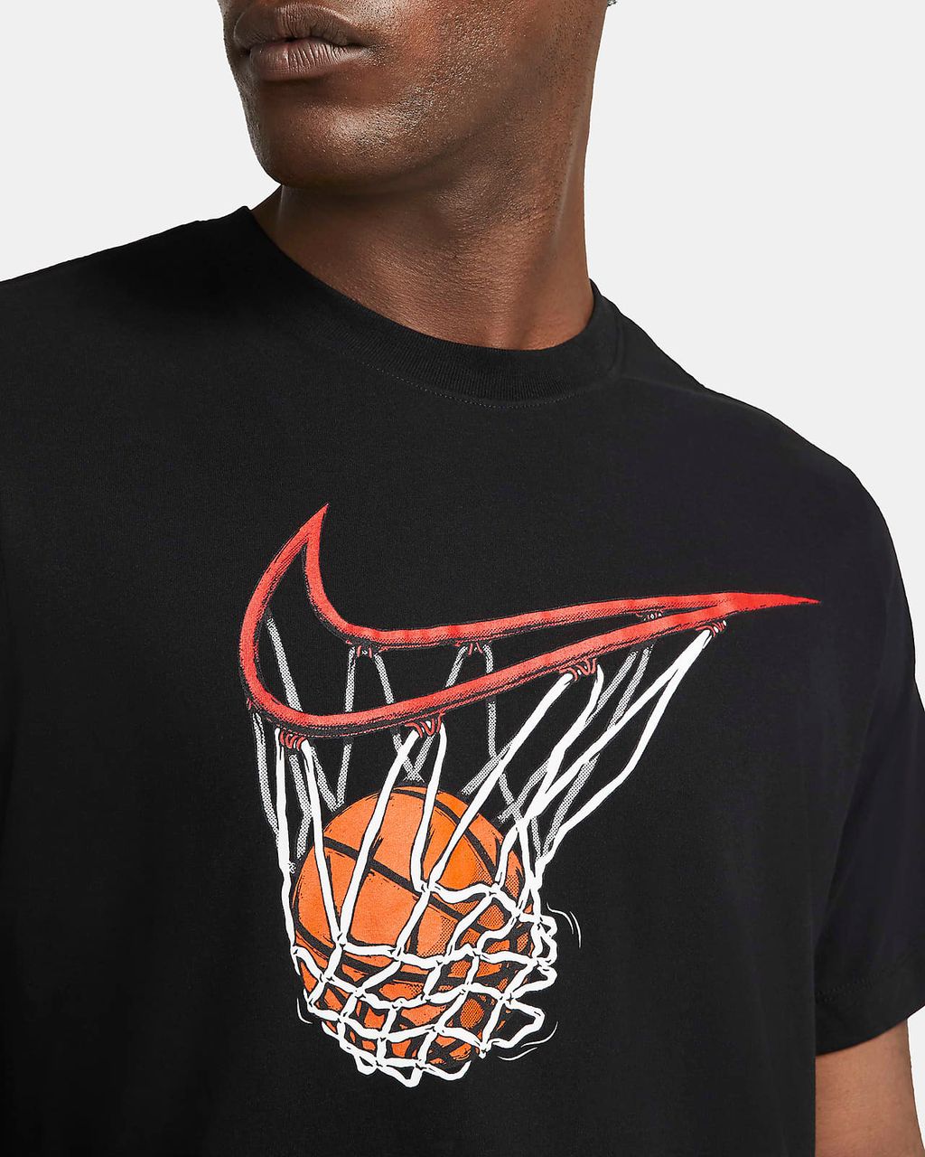 Nike Dri-Fit Swish Swoosh Basketball Black Tee Mens – Hype Surge KL