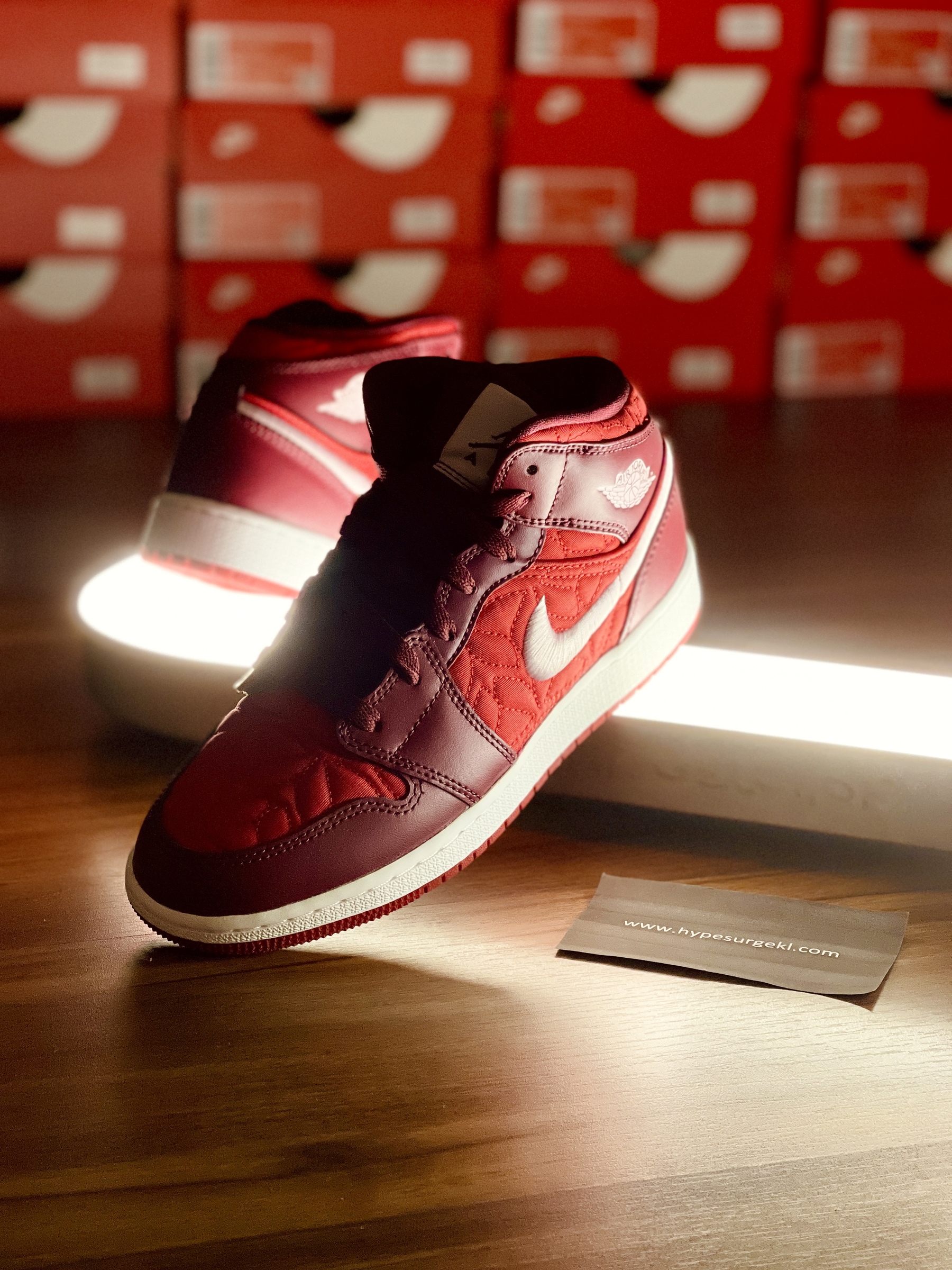 Air Jordan 1 Mid SE Red Quilt GS – Hype Surge KL