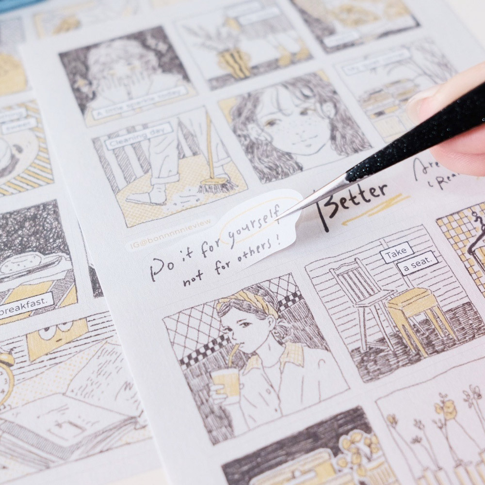 日暮里咖啡店-漫畫貼紙7