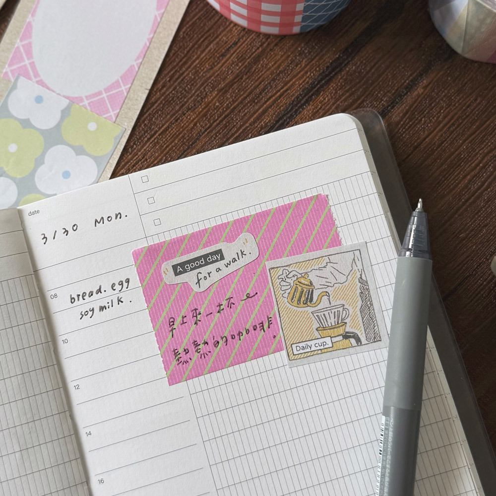 奶油野餐日-便條貼紙卷3