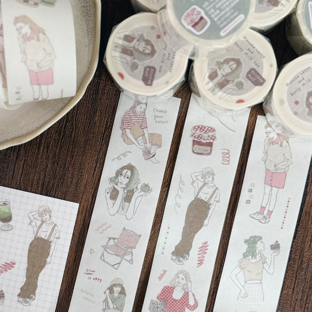 和紙割型貼紙卷2