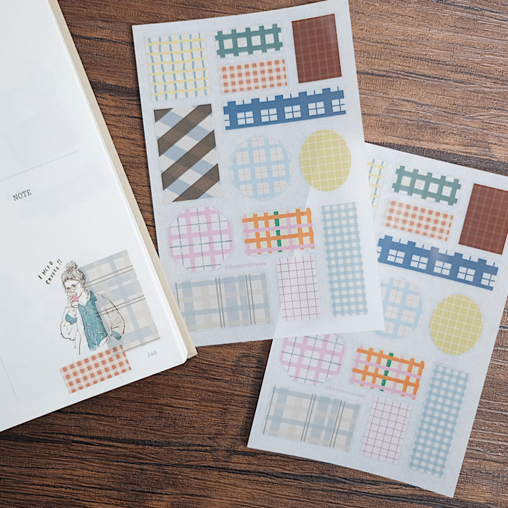 轉印貼紙_格紋08