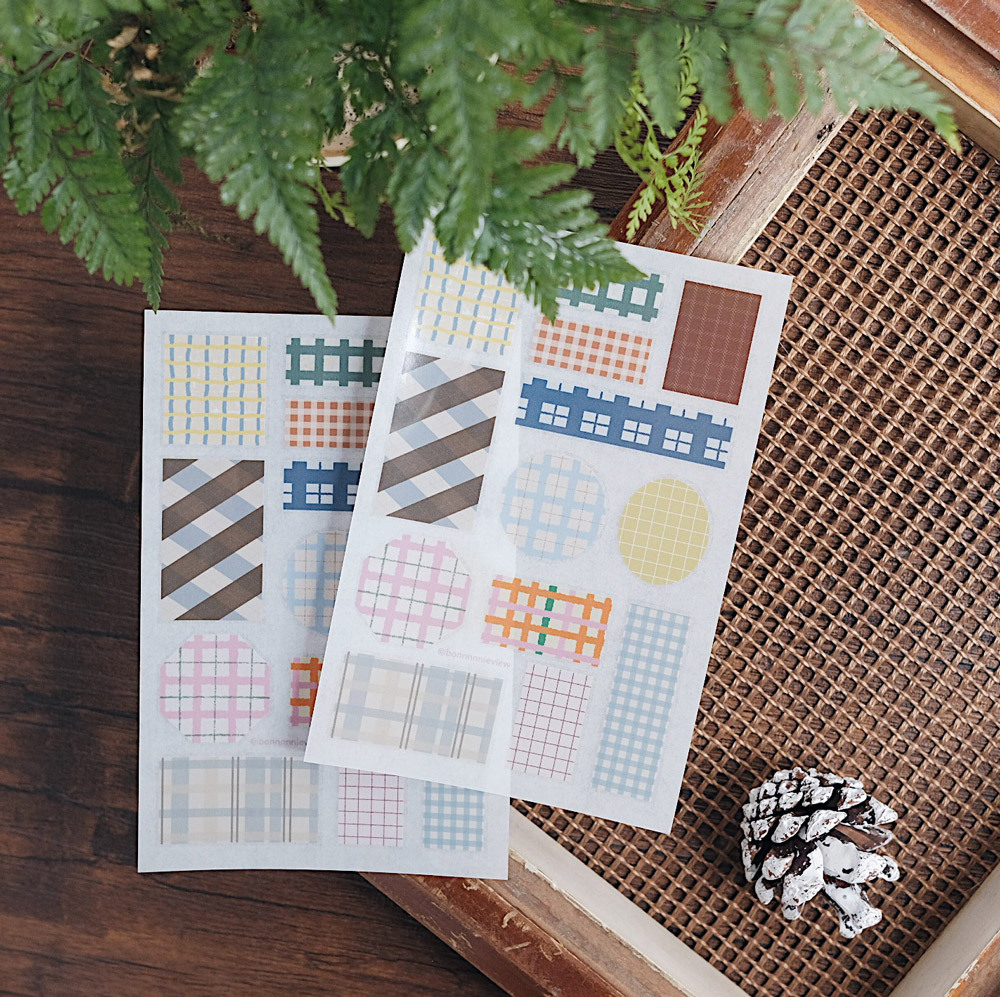 轉印貼紙_格紋07