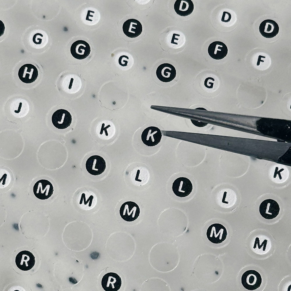 美甲貼紙_黑白字母04